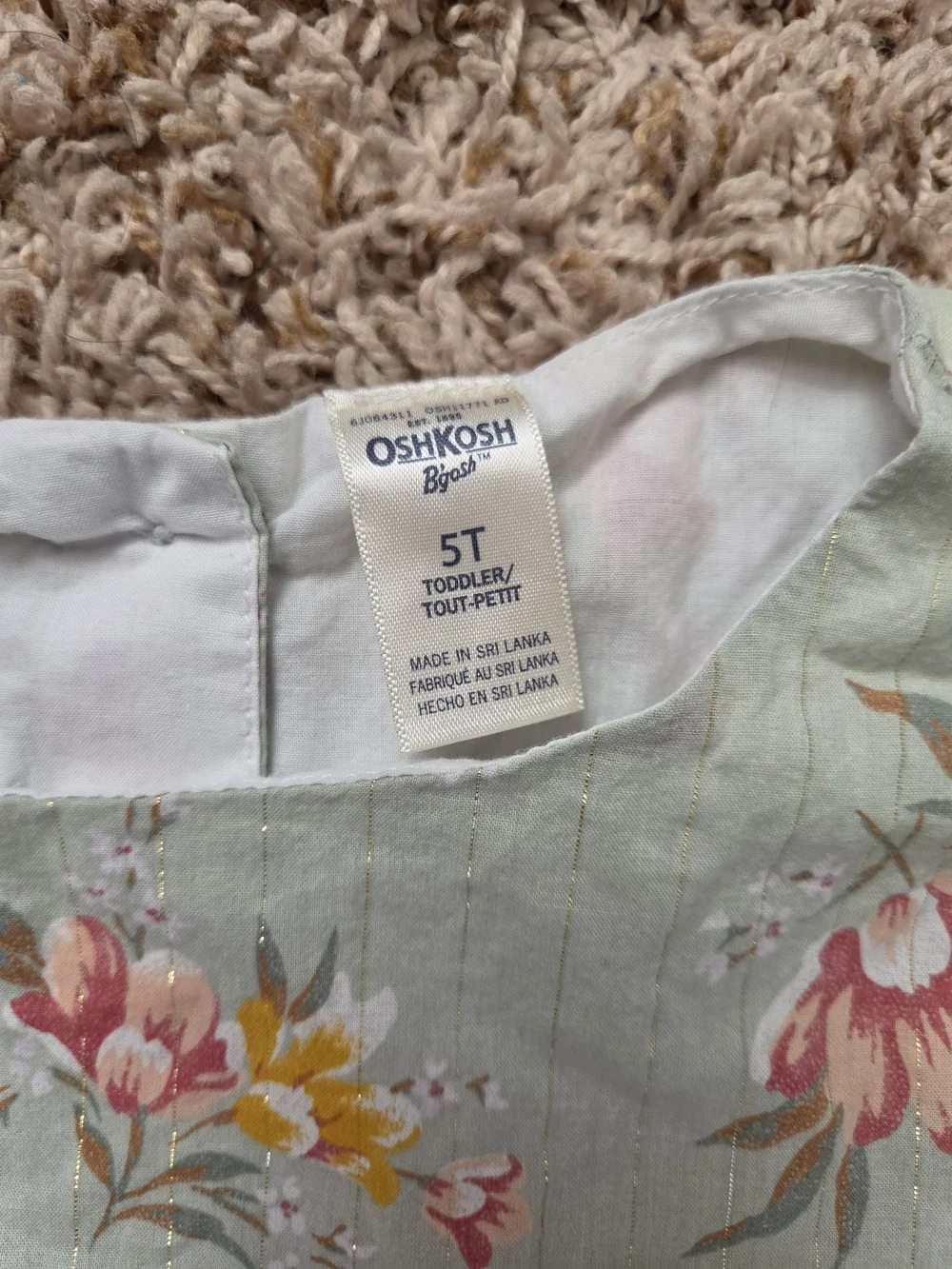 OshKosh Bgosh lightweight sage